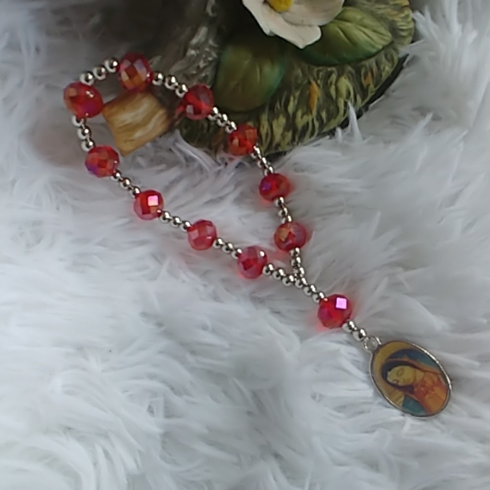 Virgin de Guadalupe Rosary Devotion Bracelet